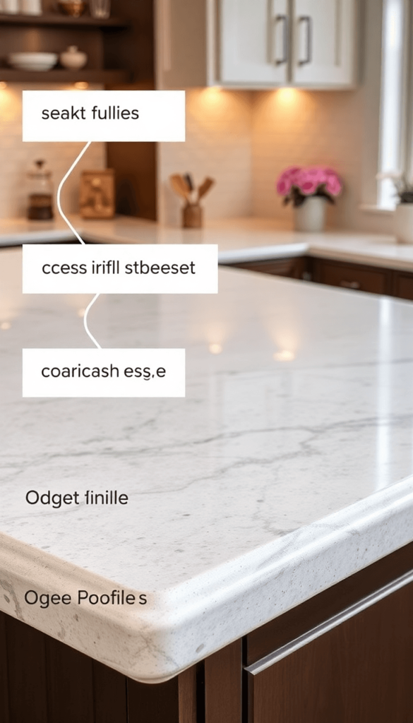Top 10 Countertop Edge Profiles and Where They Work Best